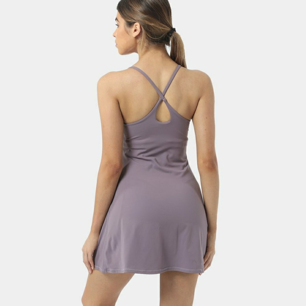 BNWT exercise dress, lilac chocolate/ mauve - Picture 3 of 4